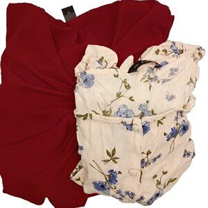 Women's Blouses Size M 2 Item Lot 6/8